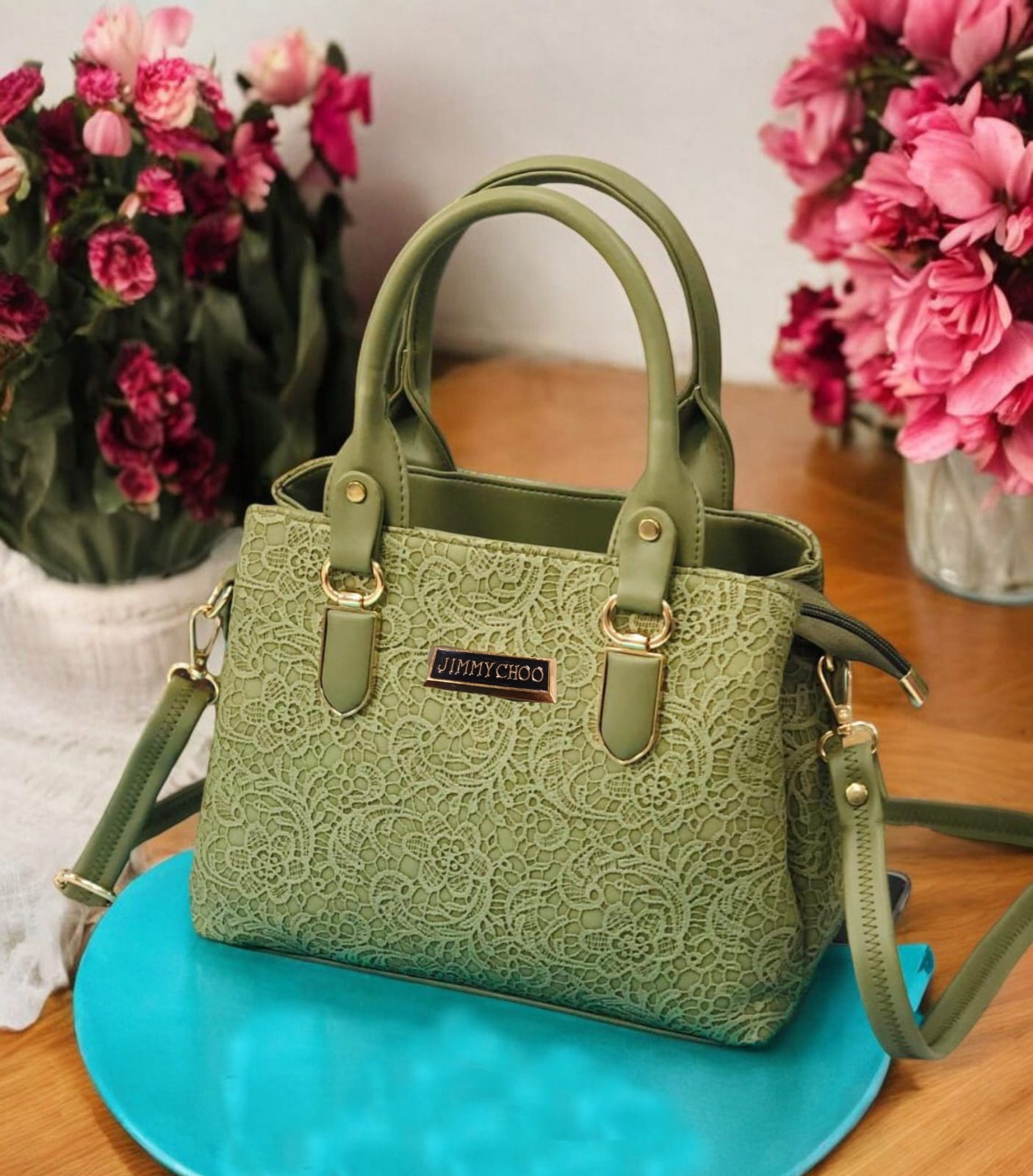 Jimmy Choo Floral Handbag